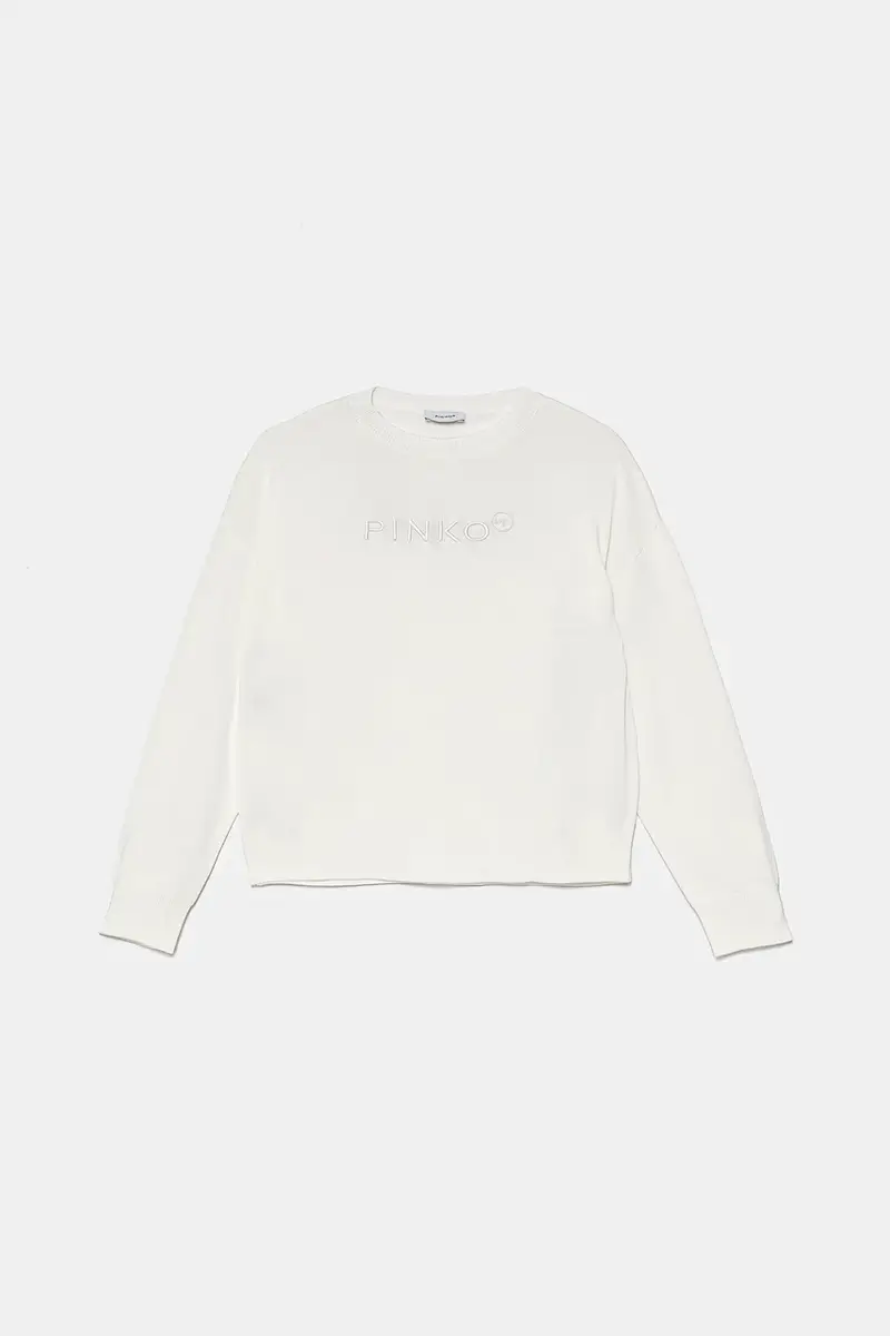 Up maglione per bambini colore bianco KFMA007.C.FL073