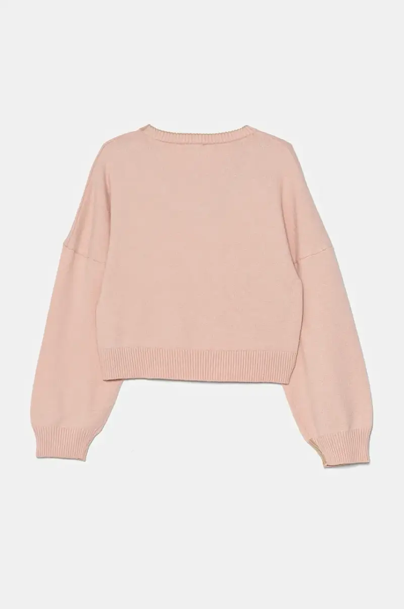 maglione per bambini colore rosa F4PIJGJP087 miniatura 2