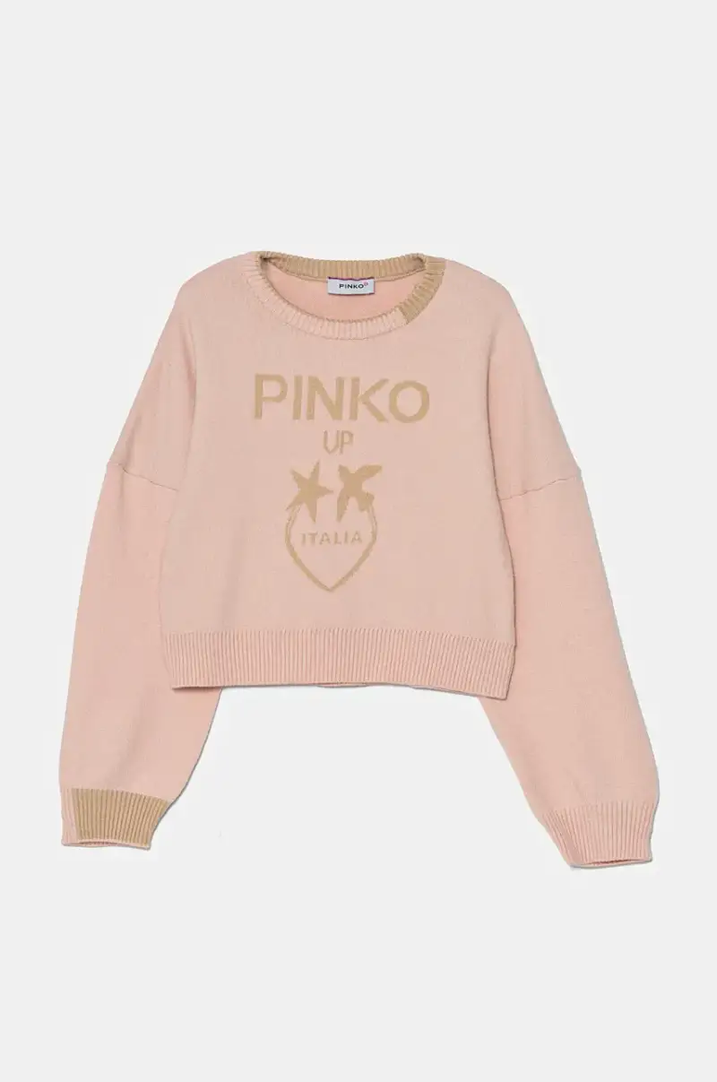 maglione per bambini colore rosa F4PIJGJP087