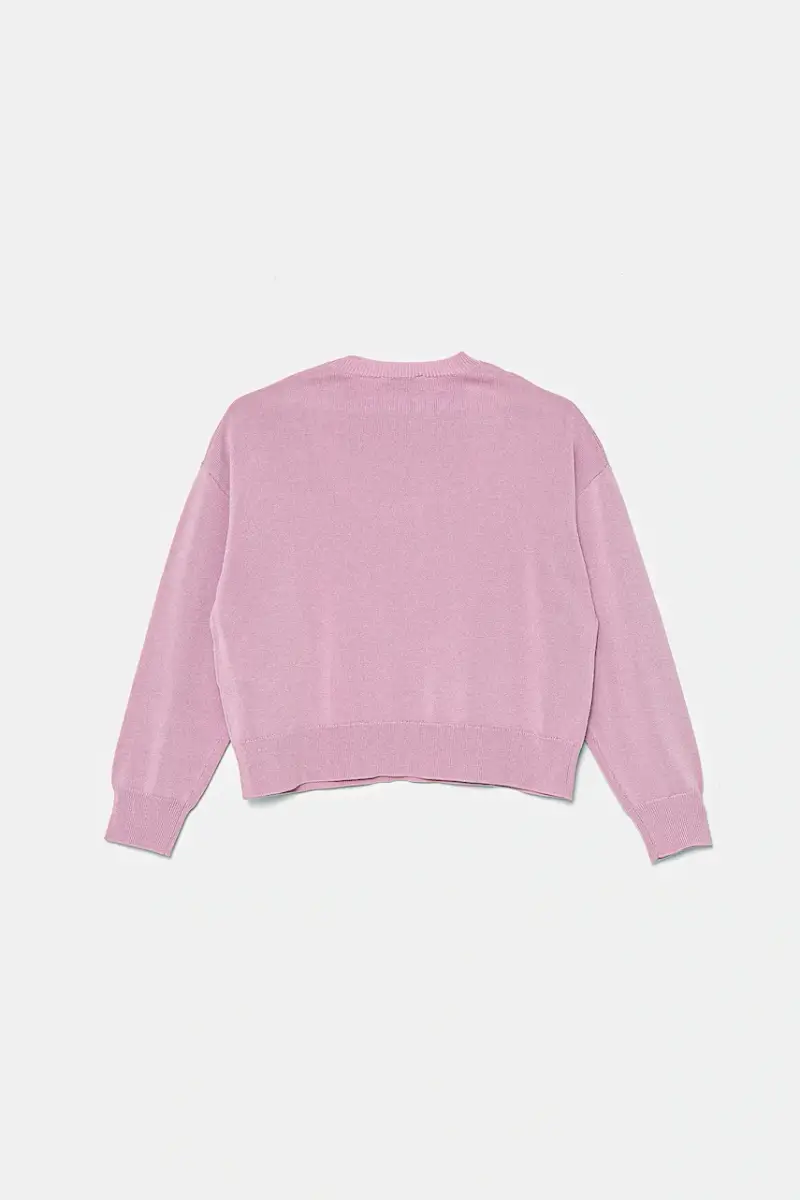 Up maglione per bambini colore rosa KFMA007.C.FL073 miniatura 3