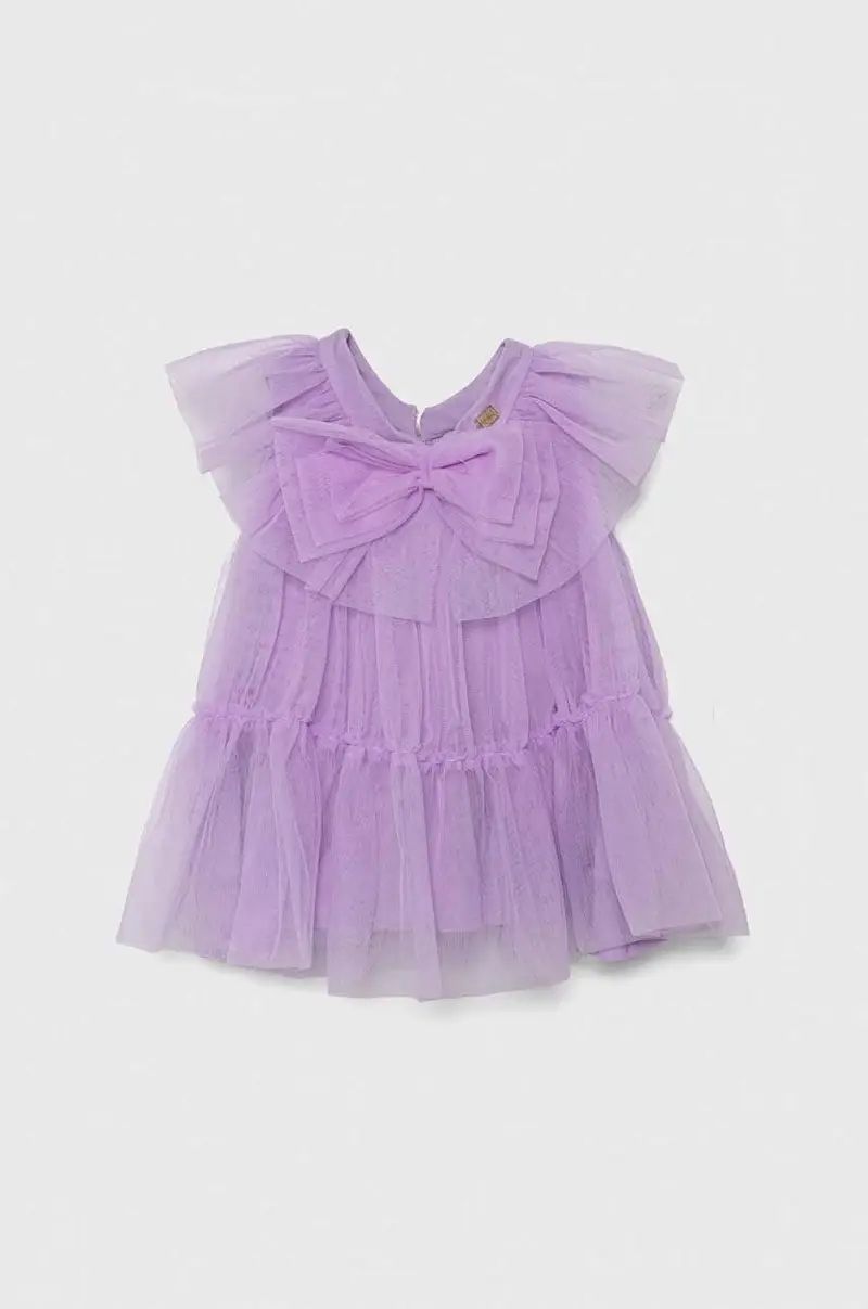 vestito bambina colore violetto