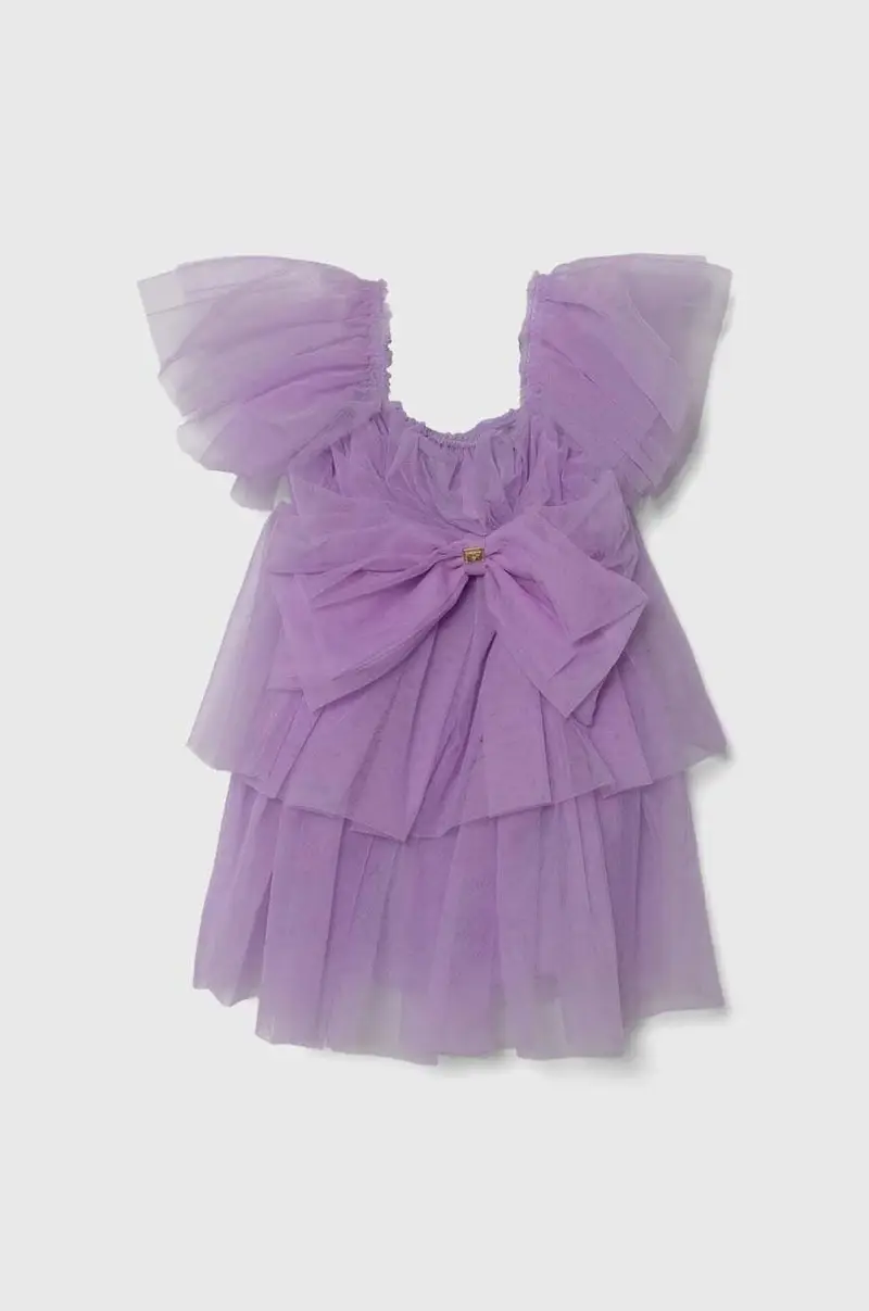 vestito bambina colore violetto