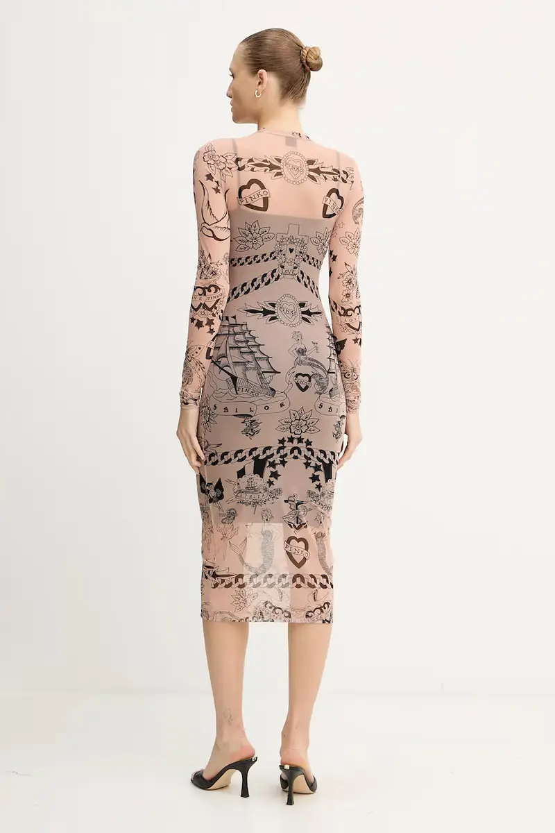 vestito colore beige 105797 A2VM miniatura 3