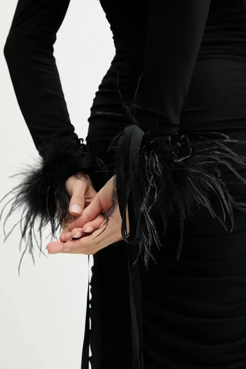 vestito colore nero 105780 A2GS miniatura 5