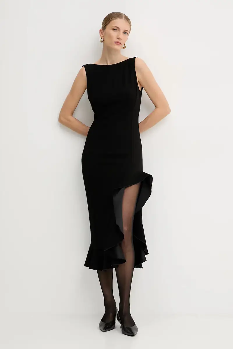 vestito colore nero 105781 A2Q2 miniatura 2