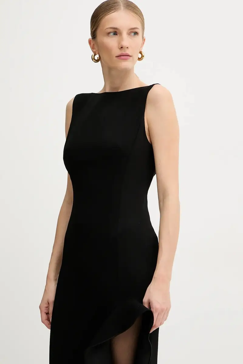 vestito colore nero 105781 A2Q2 miniatura 4