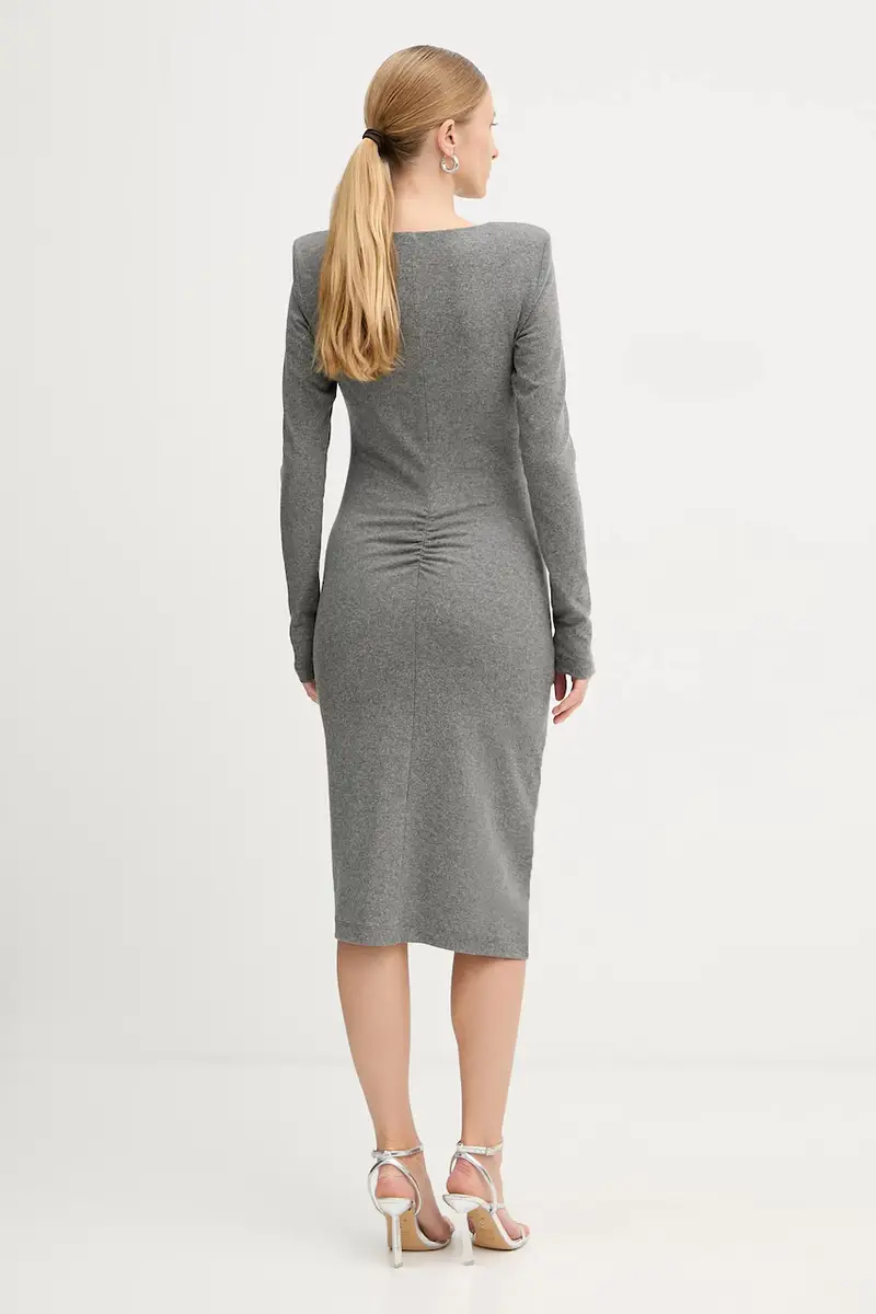 vestito con lana colore grigio 106126 A2ZU miniatura 3