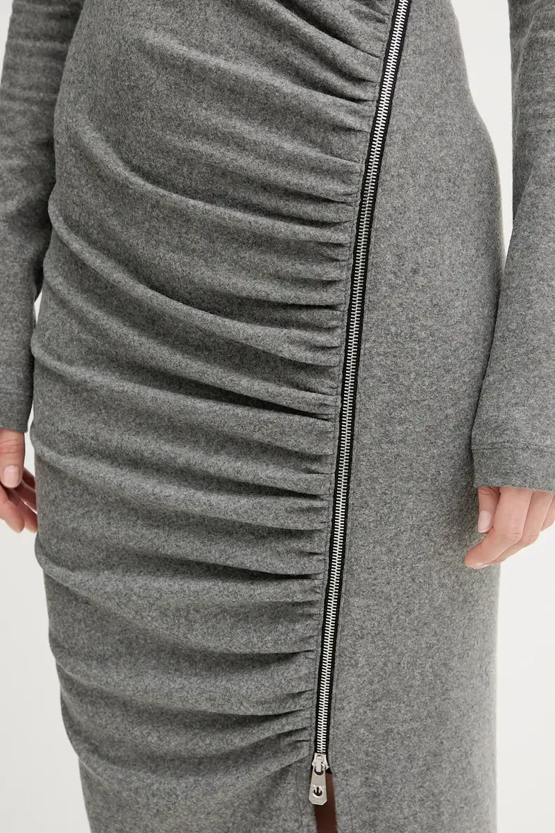 vestito con lana colore grigio 106126 A2ZU miniatura 5