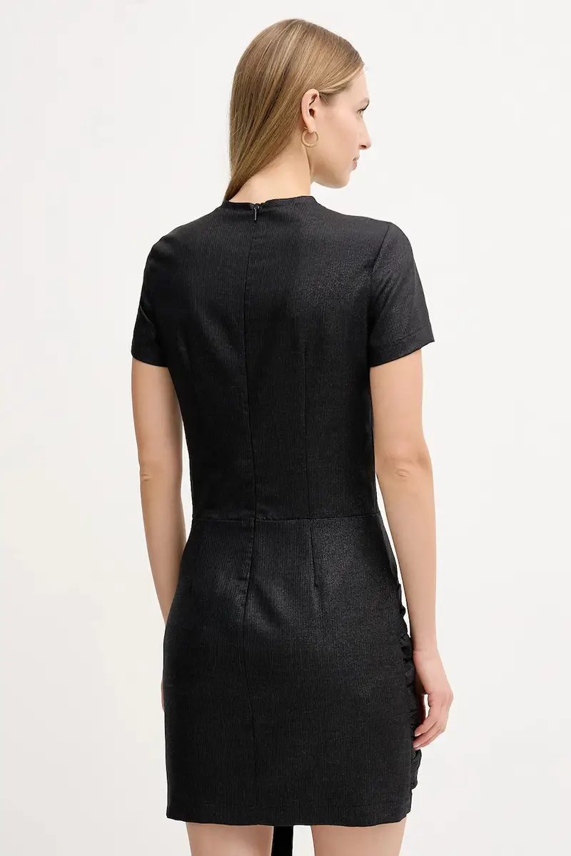 vestito con lana colore nero 106143 A305 miniatura 3