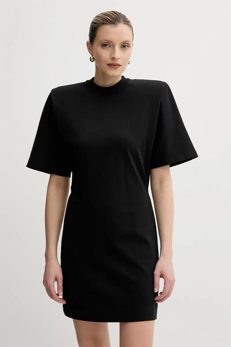 vestito in cotone colore nero 105220 A2M2