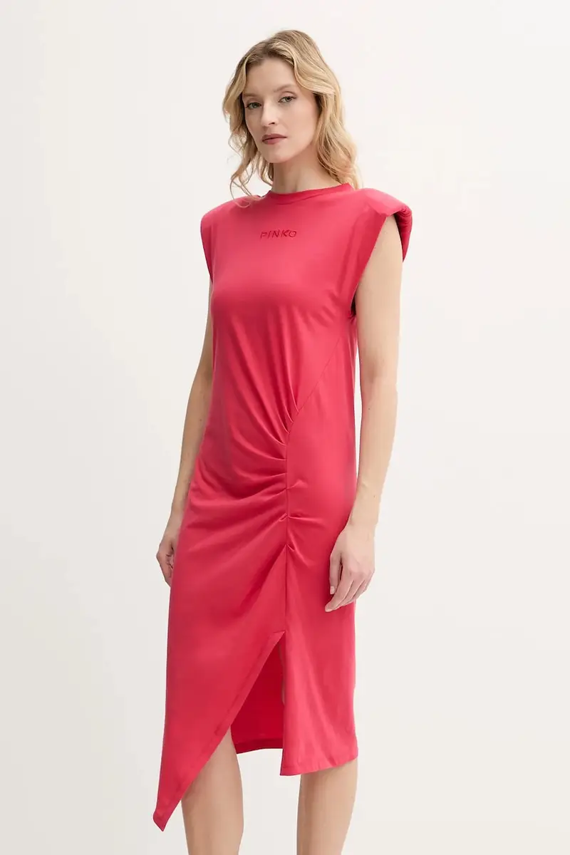 vestito in cotone colore rosso 104614 A2HE