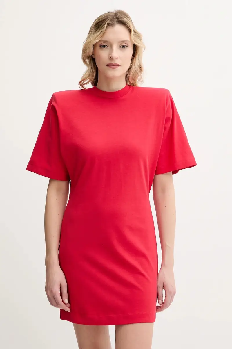 vestito in cotone colore rosso 105220 A2M2