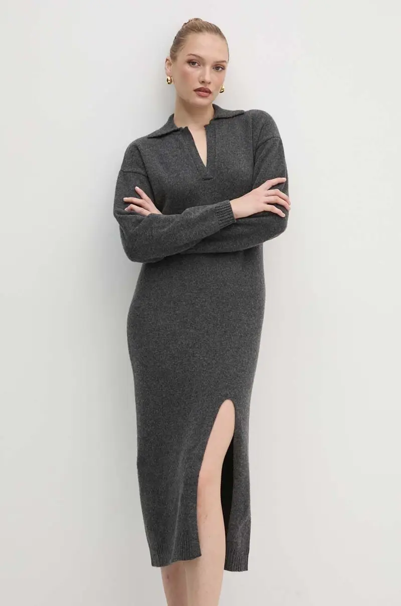 vestito in lana colore grigio 104064 A1CH