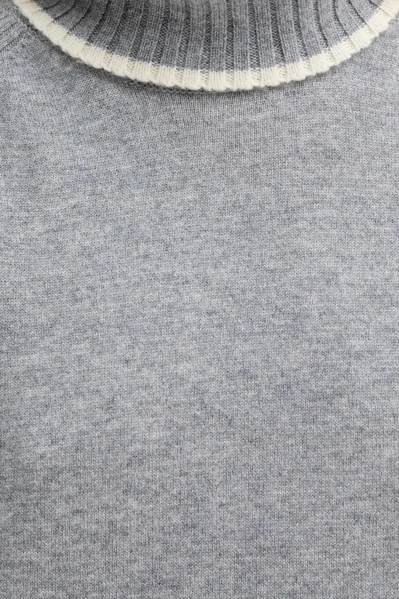 vestito in lana colore grigio 105449 A2Q9 miniatura 5