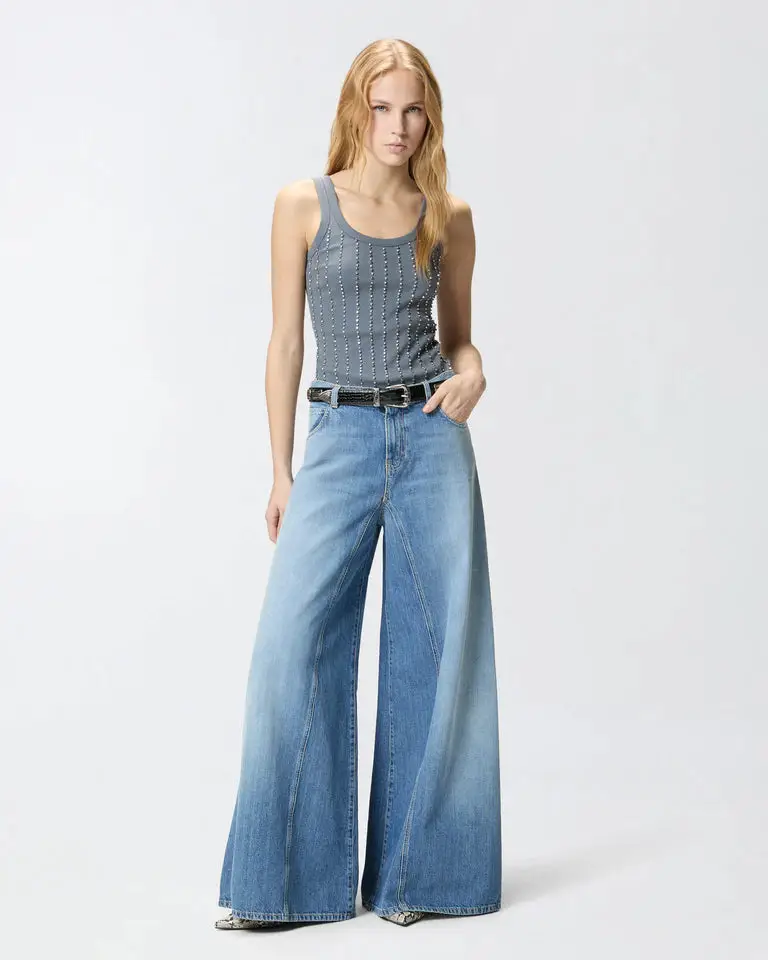 WINONA WIDE LEG MEDIUM WAVE DENIM SS26 LAVAGGIO MEDIO CHIARO