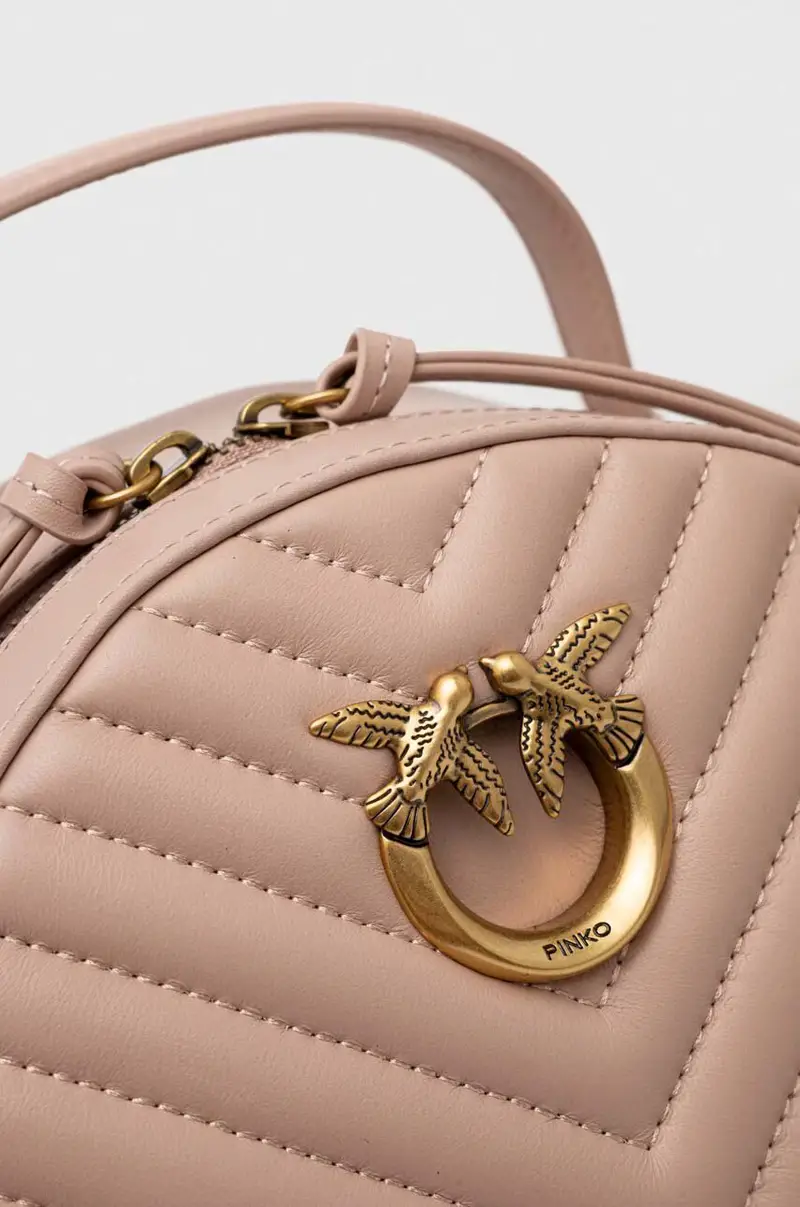 zaino in pelle Answear Exclusive donna Beige miniatura 4