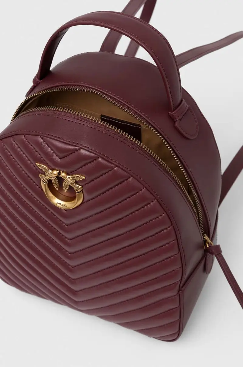 zaino in pelle Answear Exclusive donna Granata miniatura 5