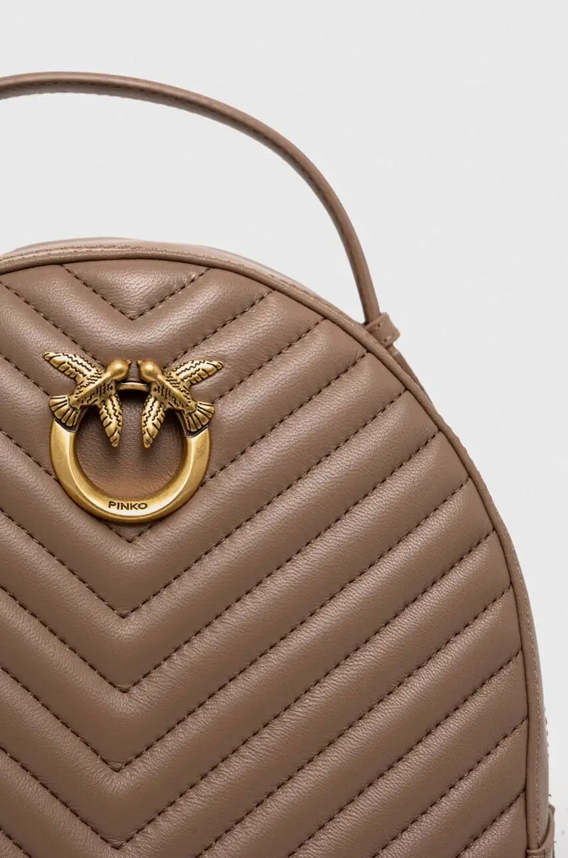 zaino in pelle Answear Exclusive donna Marrone miniatura 4