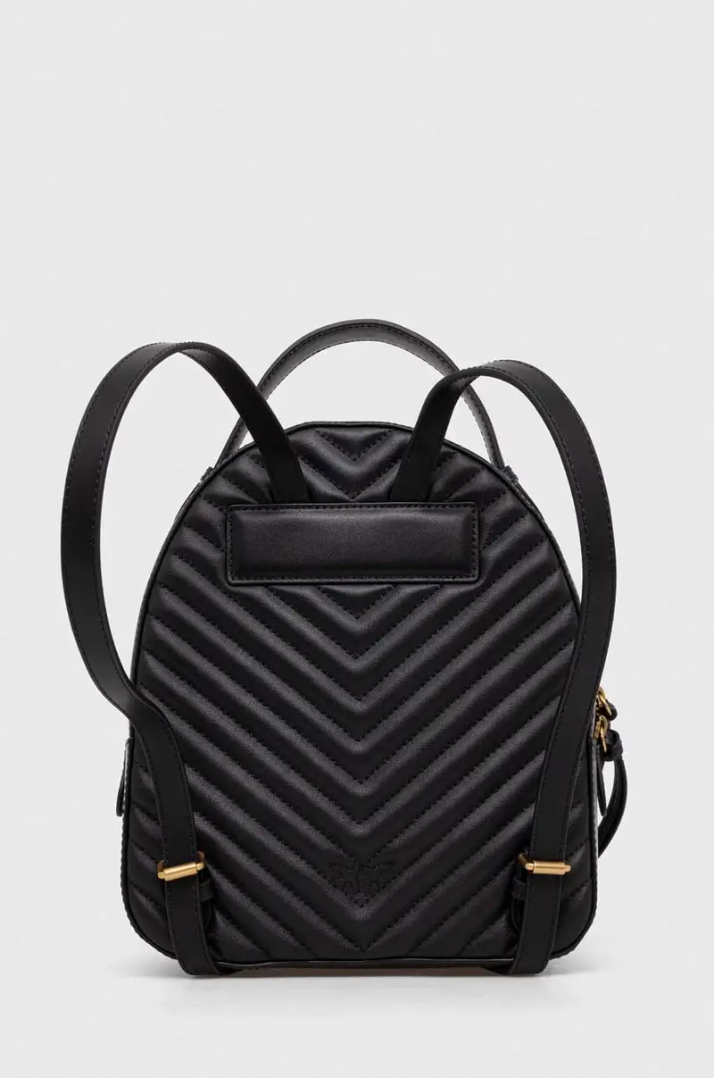 zaino in pelle donna colore nero con applicazione miniatura 3