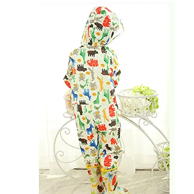Pioggia Completo Bambini Pioggia Cappotto impermeabile Impermeabile in un Unico Pezzo 75 miniatura 3