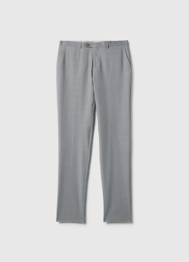 Abito Foderato Grigio Slim Fit, Uomo, Grigio miniatura 2