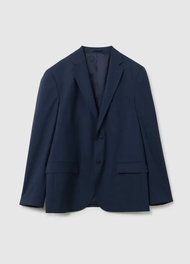 PIOMBO, Abito In Misto Viscosa Blu Regular Fit, Uomo, Blu, Taglia: 46