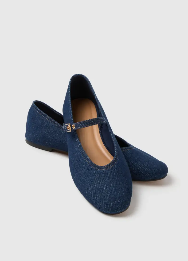 PIOMBO Ballerine Donna Blu 4154713 miniatura 2