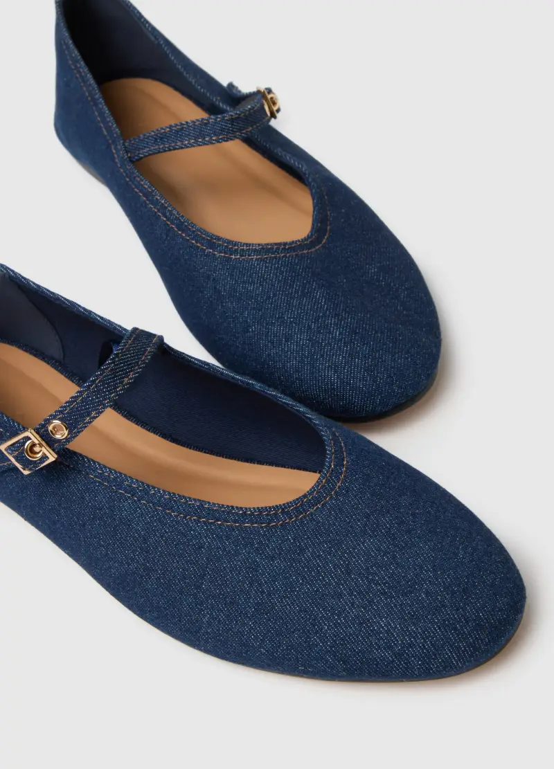 PIOMBO Ballerine Donna Blu 4154713 miniatura 3