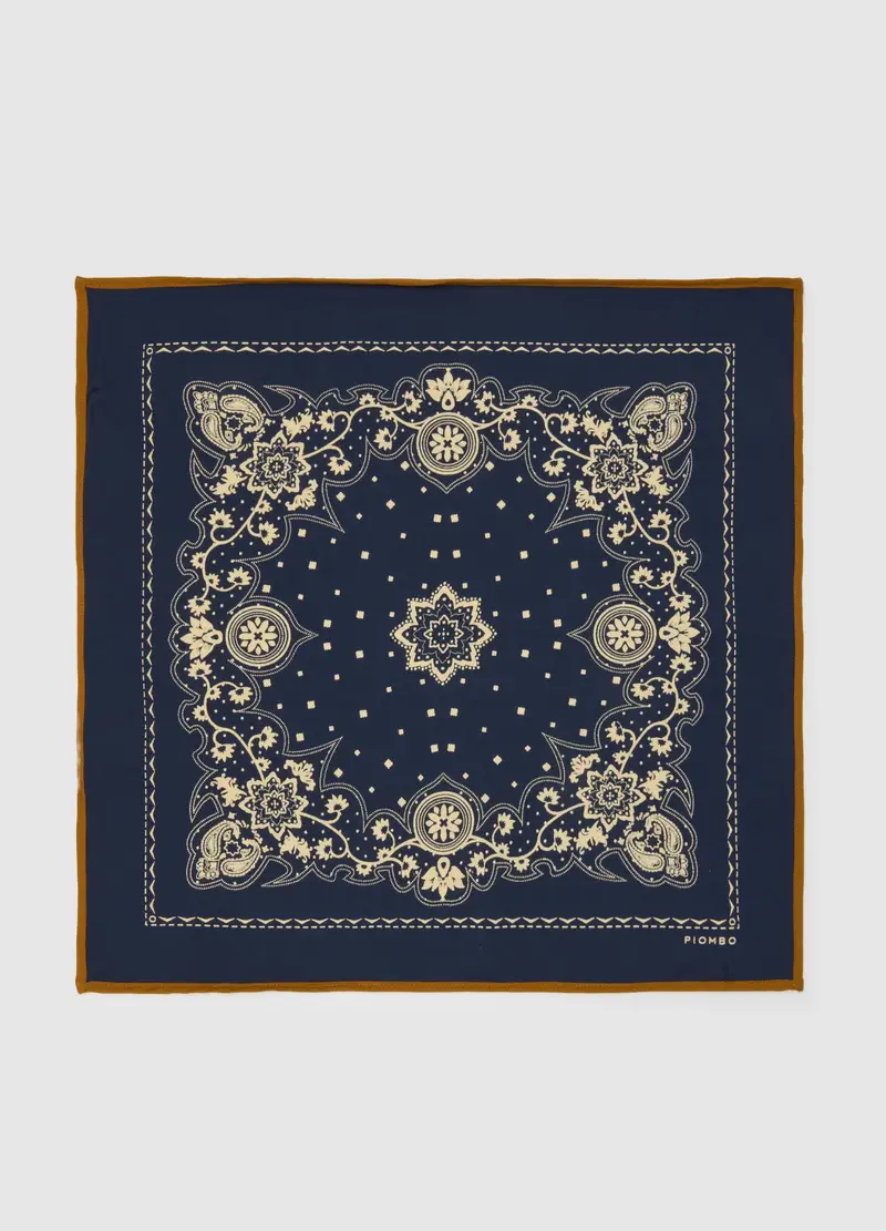 Bandana Con Stampa Paisley Multicolor In Puro Cotone, Uomo, Multicolor miniatura 2