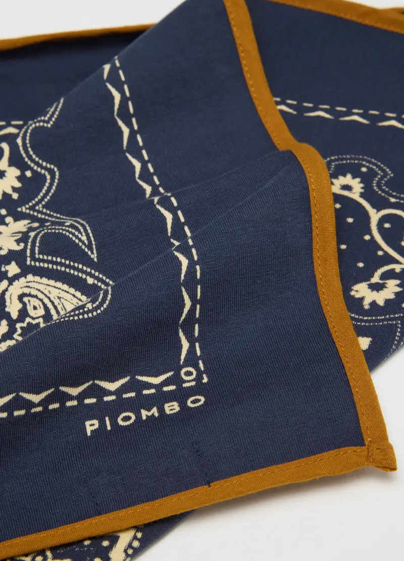 Bandana Con Stampa Paisley Multicolor In Puro Cotone, Uomo, Multicolor miniatura 3