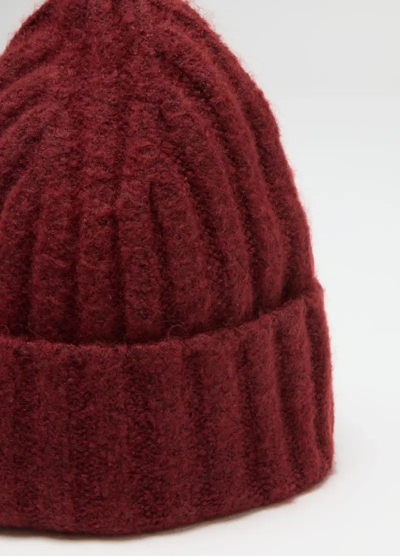 Berretto Rosso In Tessuto Elasticizzato, Uomo, Rosso miniatura 3