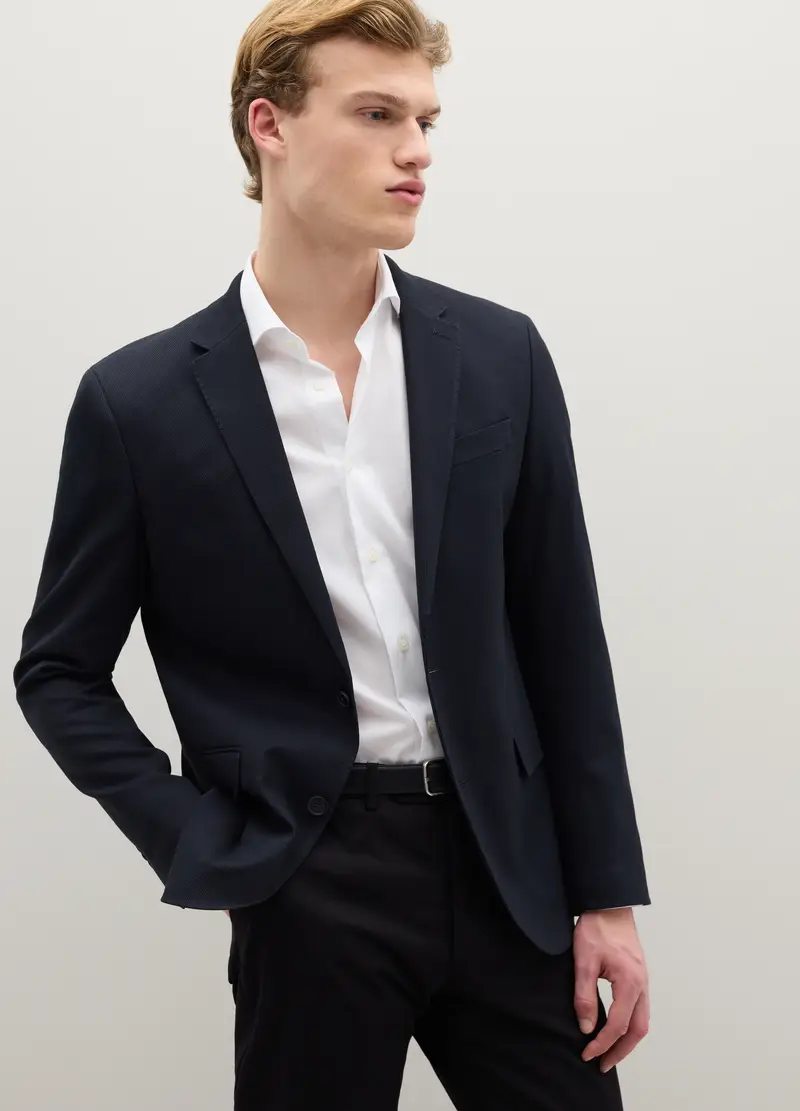 PIOMBO Blazer Uomo Blu 4122492 miniatura 3