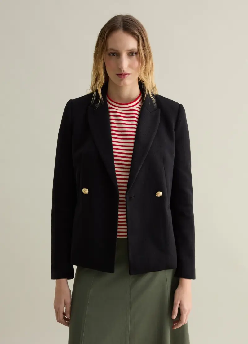 PIOMBO Blazer Donna Nero 3983751 miniatura 2