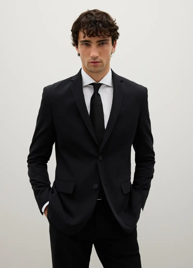 PIOMBO Blazer Uomo Nero 4152922 miniatura 2