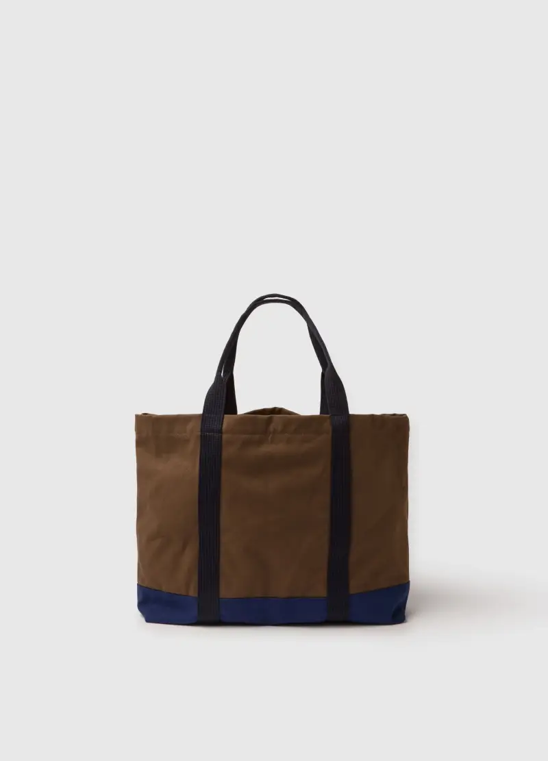 Borsa Shopper In Puro Cotone Multicolor Con Manici Robusti, Uomo, Multicolor miniatura 2