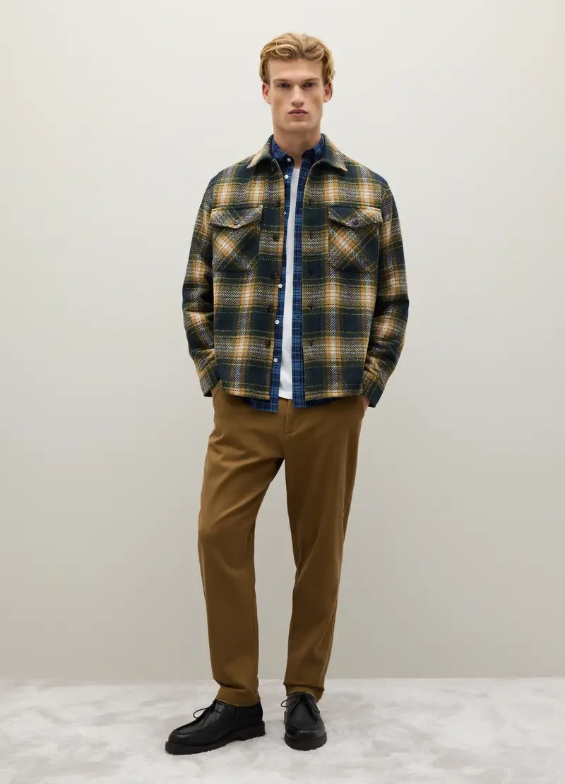 Camicia A Quadri Multicolor Vestibilità Oversize, Uomo, Multicolor miniatura 2