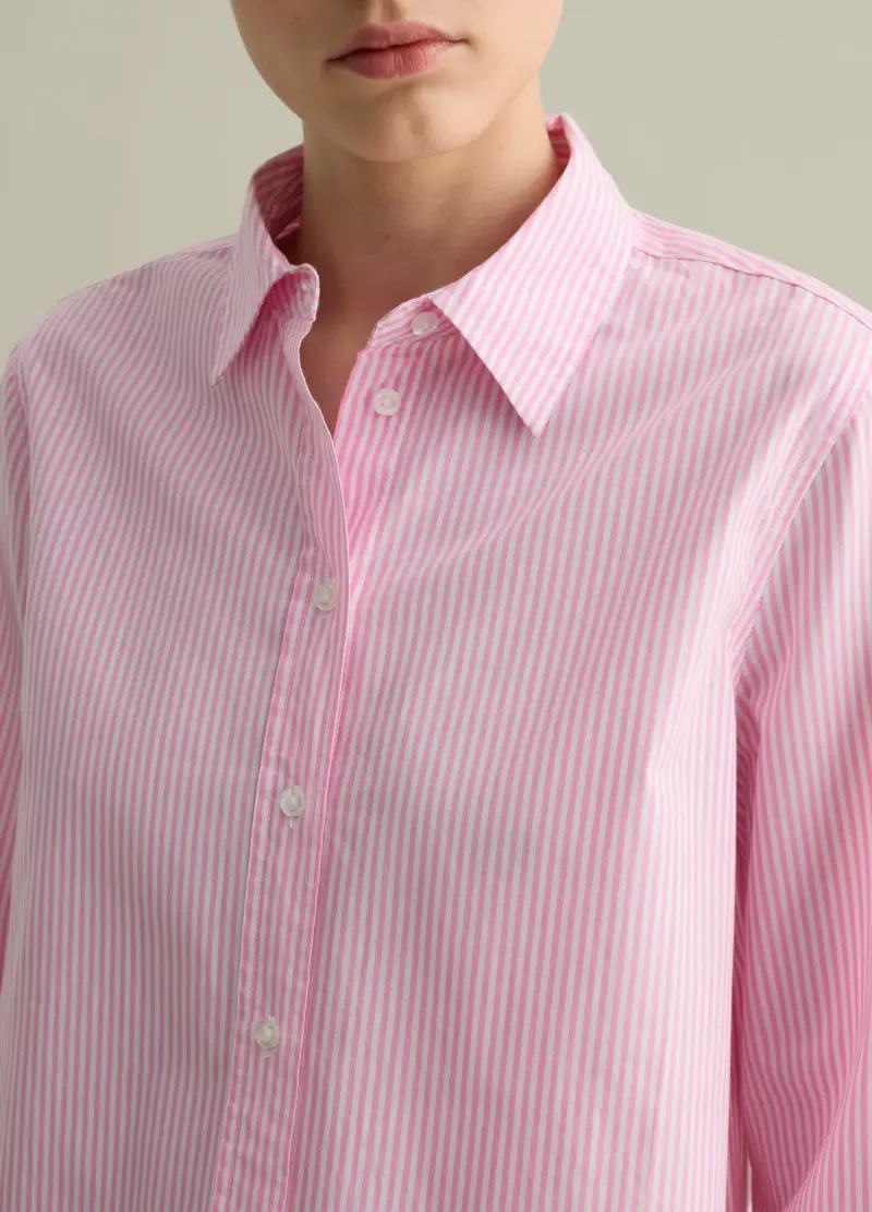 Camicia In Popeline, Donna, Rosa miniatura 3
