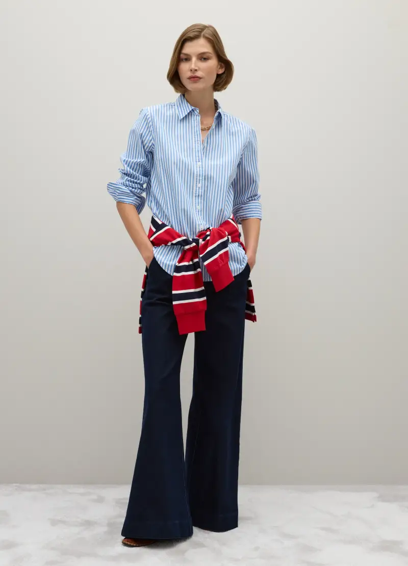 , Camicia In Puro Cotone Multicolor Regular Fit, Donna, Multicolor miniatura 2