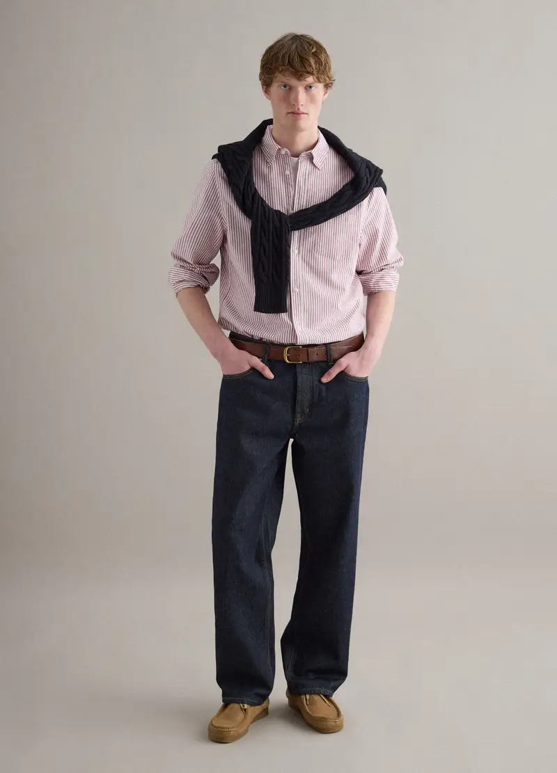 Camicia In Puro Cotone Multicolor Regular Fit, Uomo, Multicolor miniatura 2