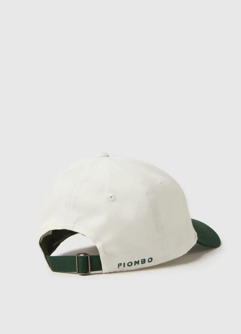 Cappello Da Baseball In Puro Cotone Multicolor Con P Ricamata, Uomo, Multicolor miniatura 2