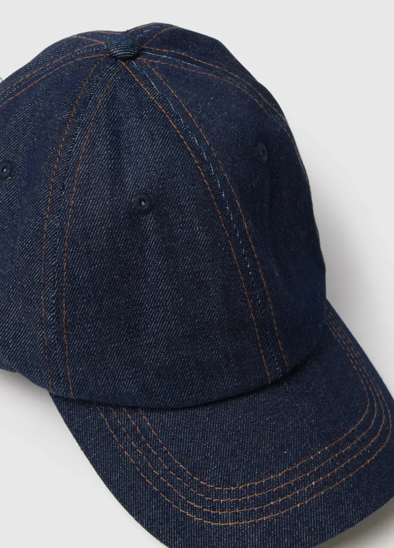 Cappello In Puro Cotone Blu, Donna, Blu miniatura 2