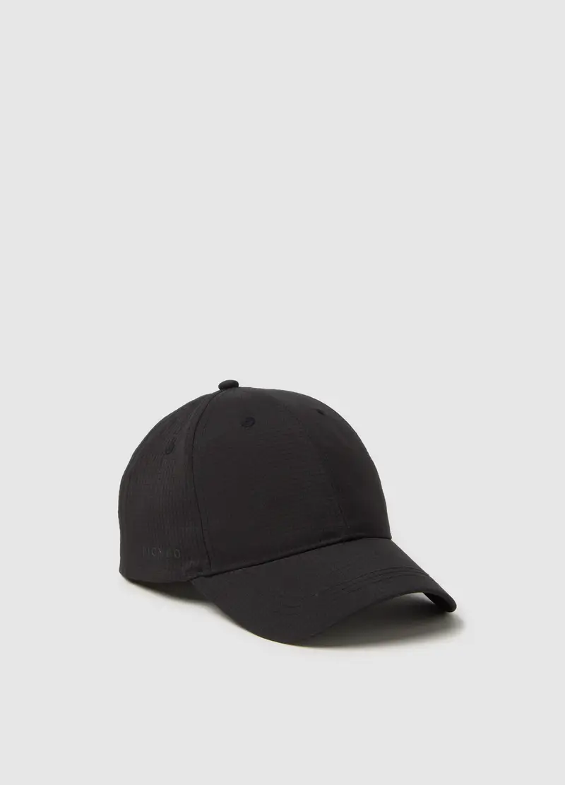 Cappello Nero Con Vestibilità Comoda, Uomo, Nero