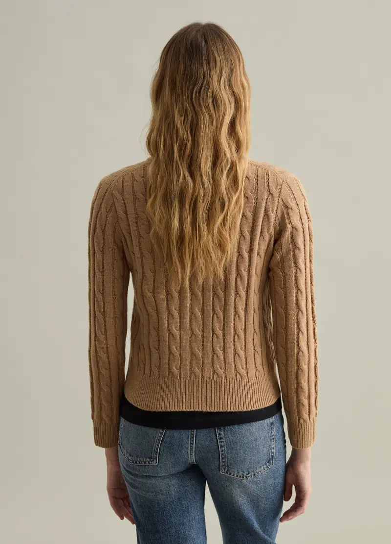 PIOMBO Cardigan Donna Marrone 3898572 miniatura 3