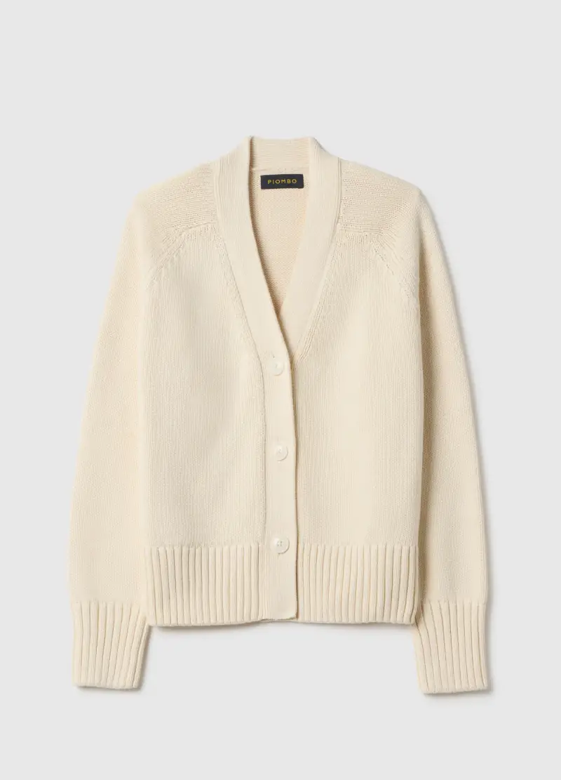 PIOMBO Cardigan Donna Beige 3989554