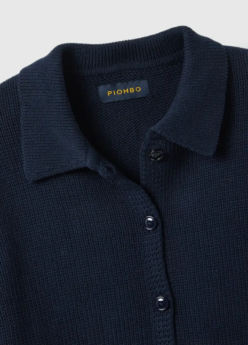 PIOMBO Cardigan Donna Blu 3984046 miniatura 2