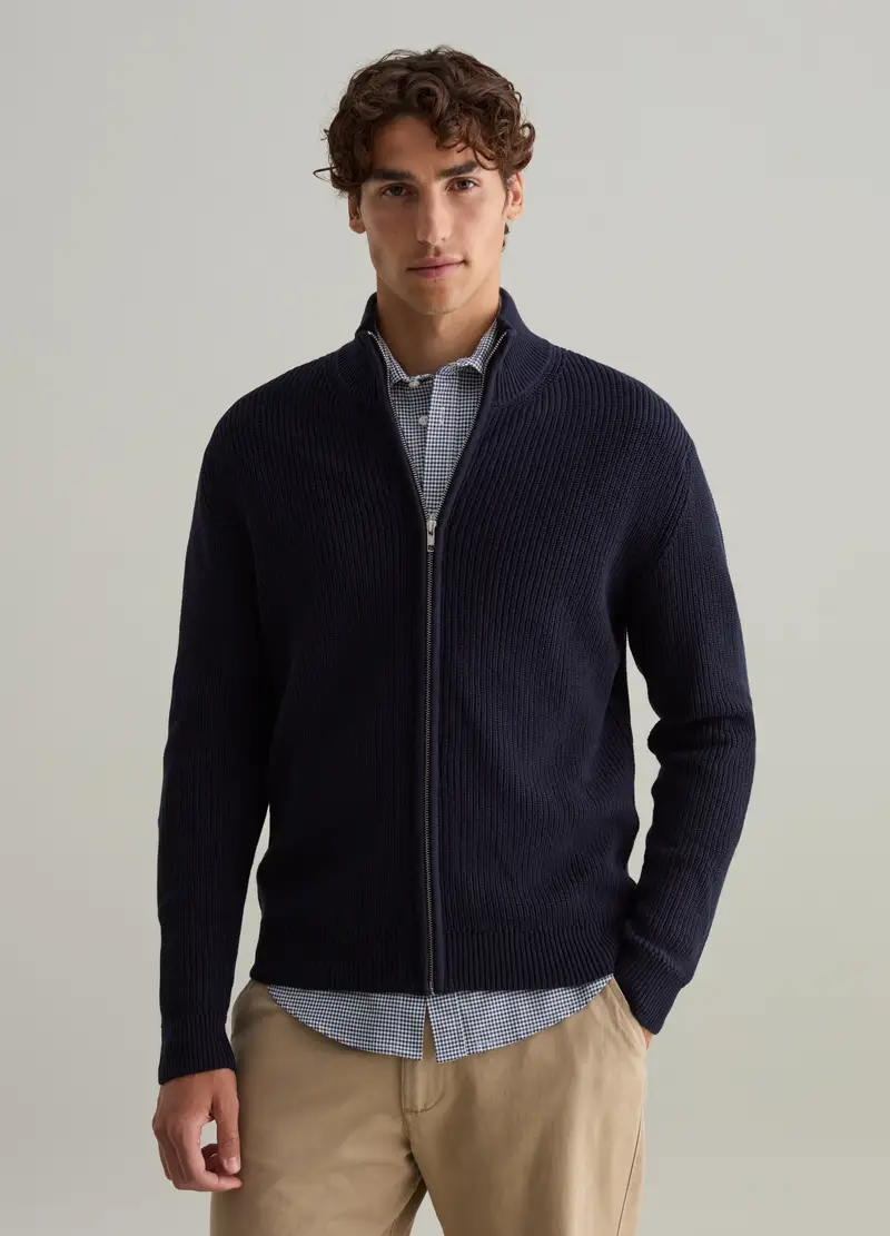PIOMBO Cardigan Uomo Blu 4306791 miniatura 2