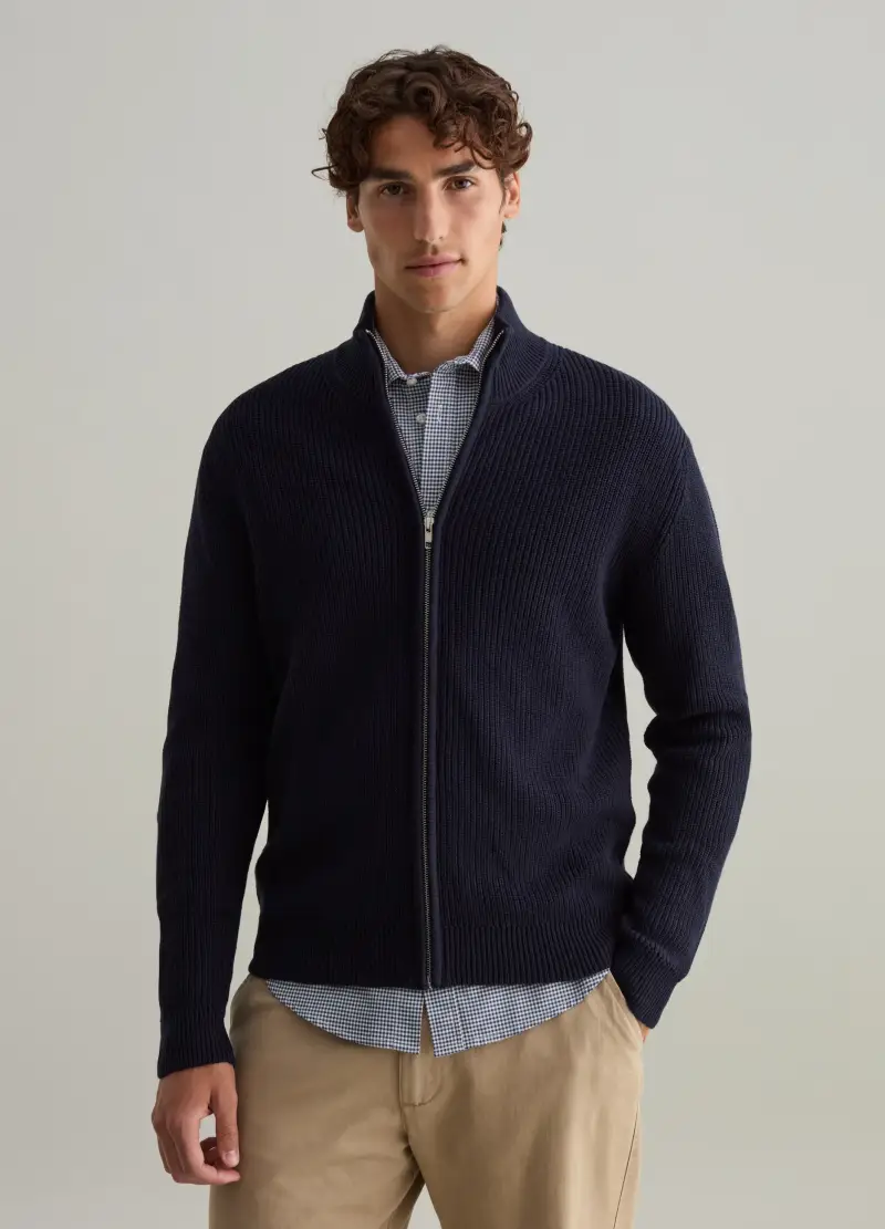 PIOMBO Cardigan Uomo Blu 2735635 miniatura 2