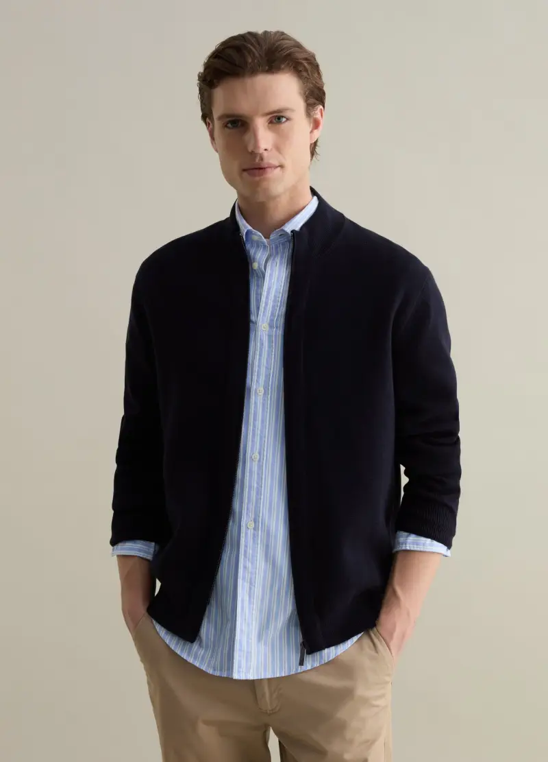 PIOMBO Cardigan Uomo Blu 4192742 miniatura 2