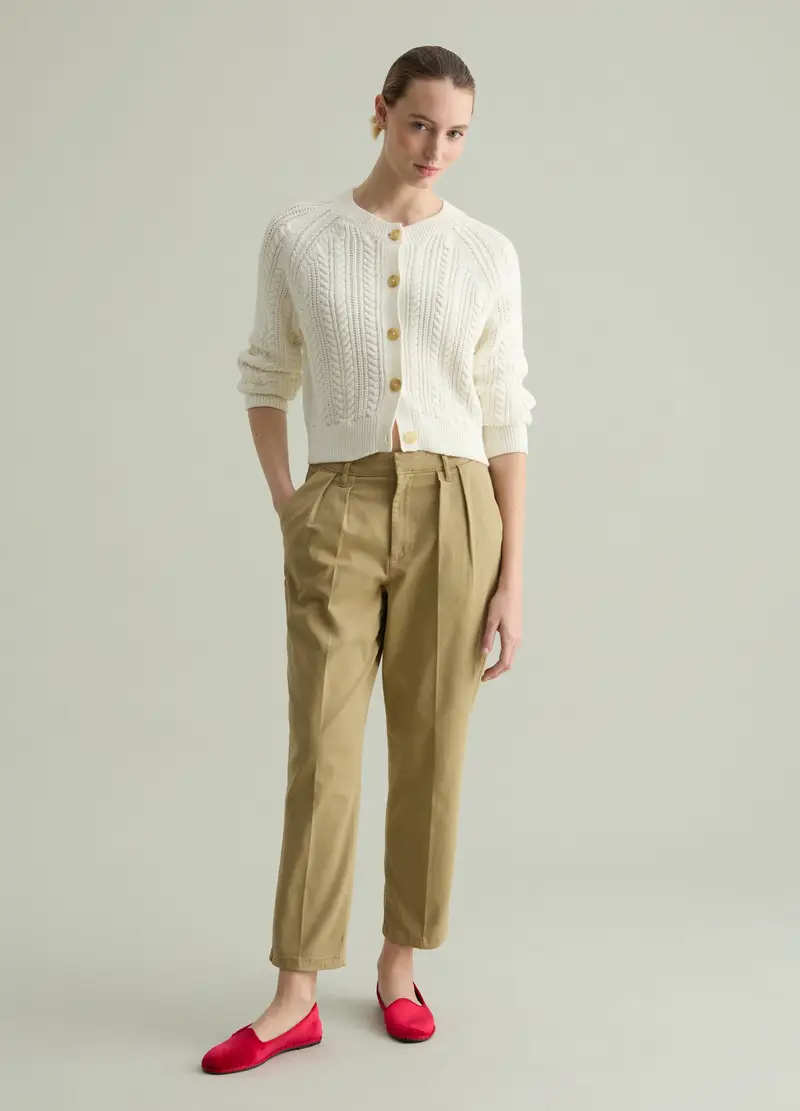 PIOMBO Cardigan Donna Bianco 4199137