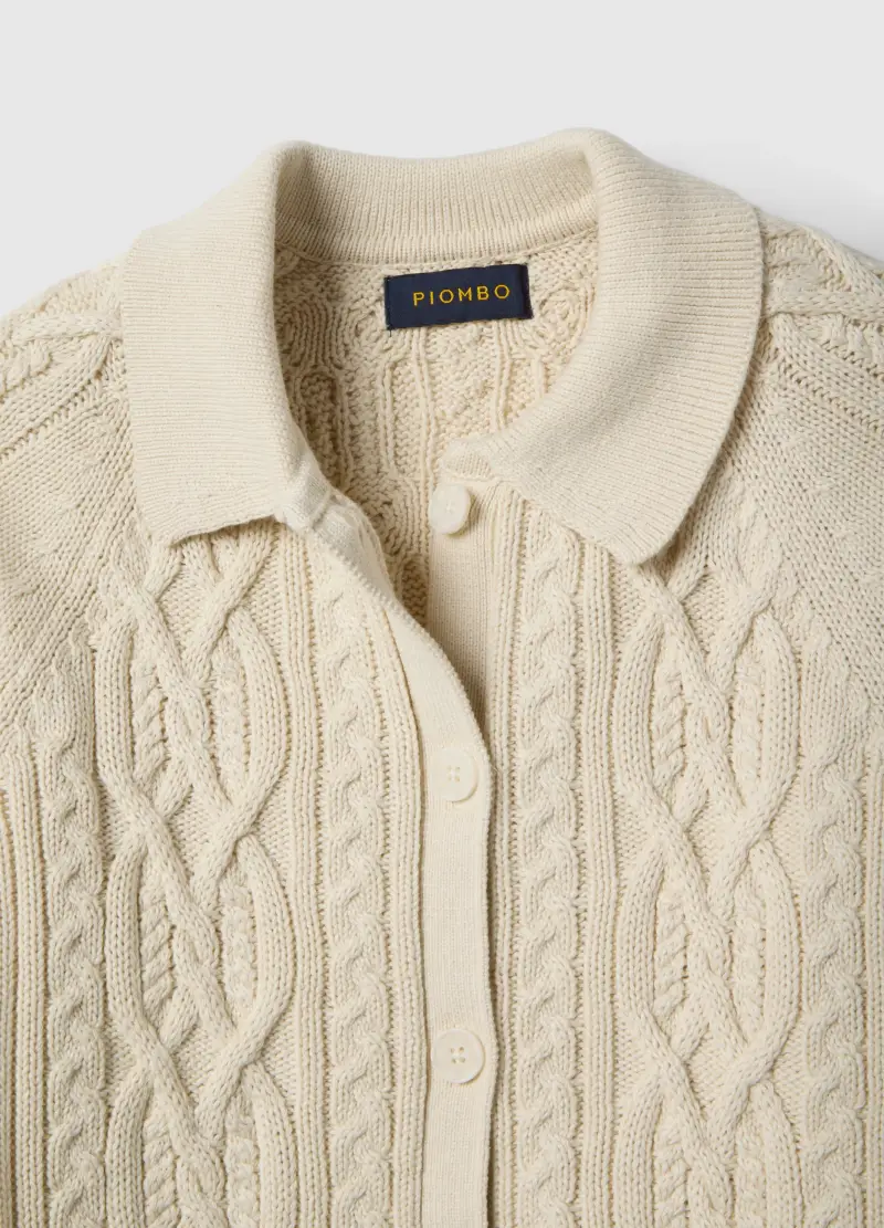 PIOMBO Cardigan Donna Beige 4329380 miniatura 2